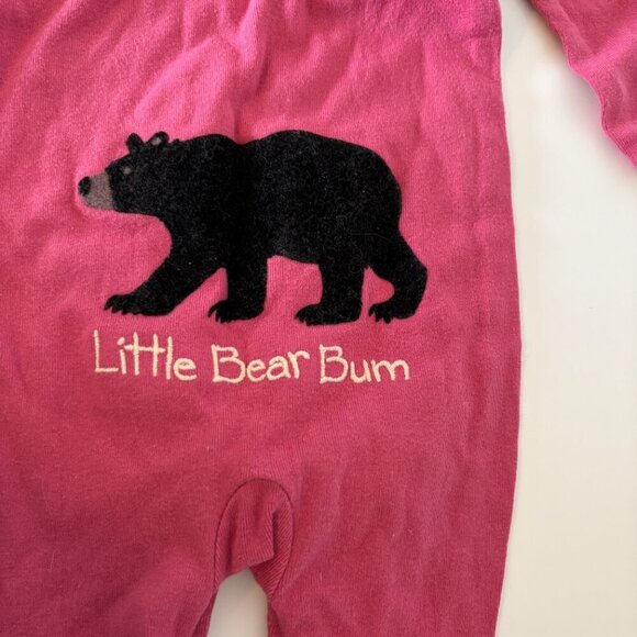 Little Blue House bear bum footless sleeper 3-6 months PJs Pink Yellow - Picture 9 of 11